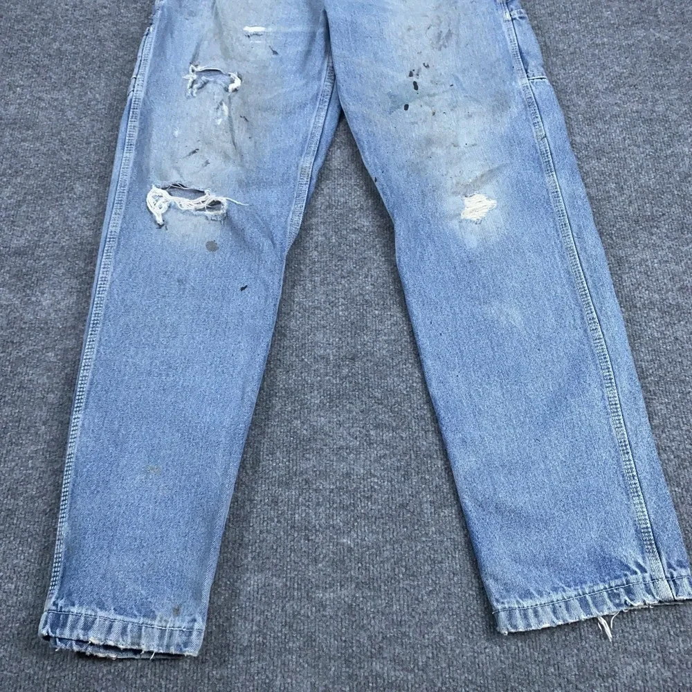 Vtg Real WorkWear Carpenter Jeans Mens 32x32 Paint Splatter Distressed Y2K‎ Gorp